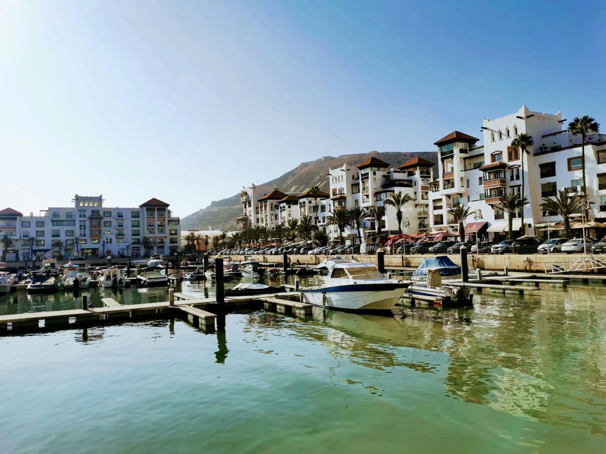 Beach and medina of Agadir