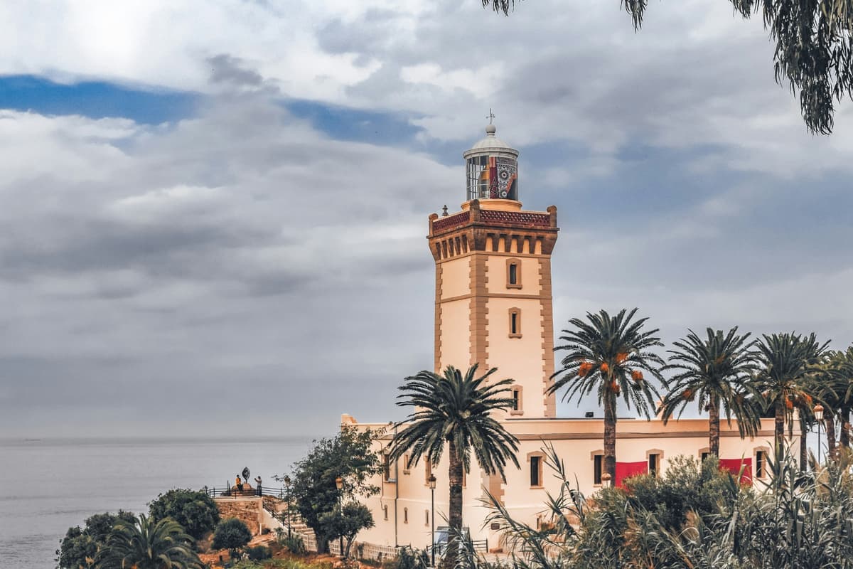 Tangier coastline and kasbah overlooking the sea