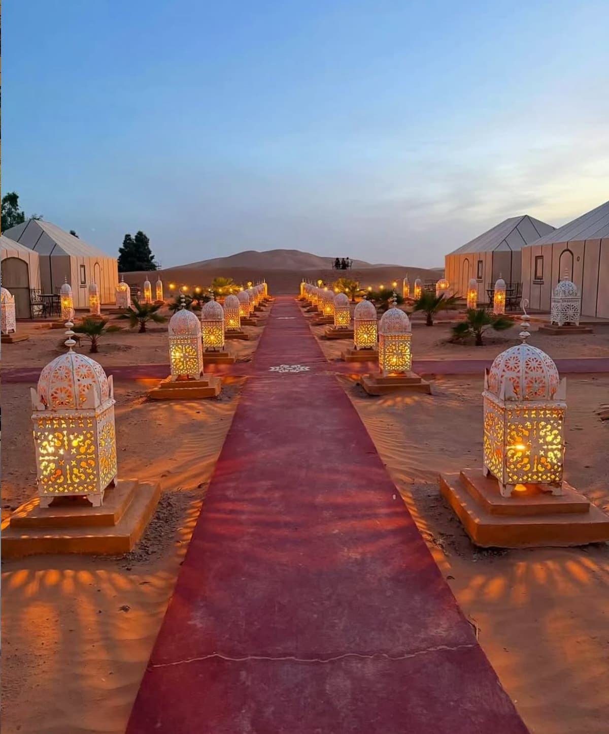 Morocco desert luxury camp in Merzouga during a 5 days tour from Marrakech